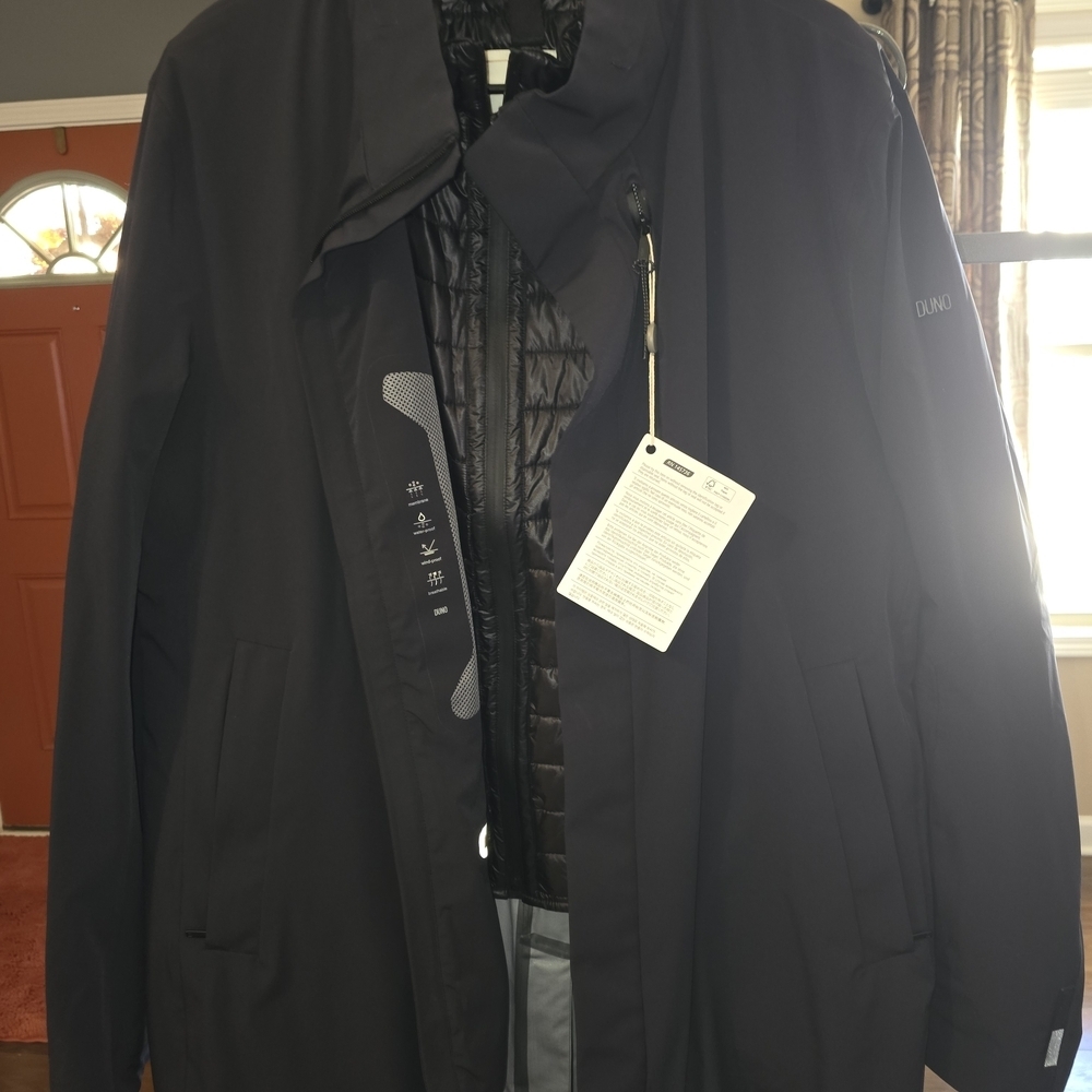 Duno Black Performance Jacket for Men